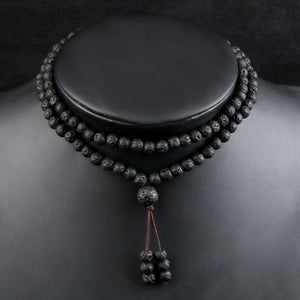 Volcanic Lava Stone Beaded Necklace