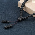 Load image into Gallery viewer, Volcanic Lava Stone Beaded Necklace
