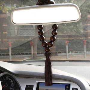 Wood Buddha Beads Car Pendant