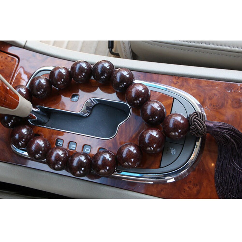 Wood Buddha Beads Car Pendant